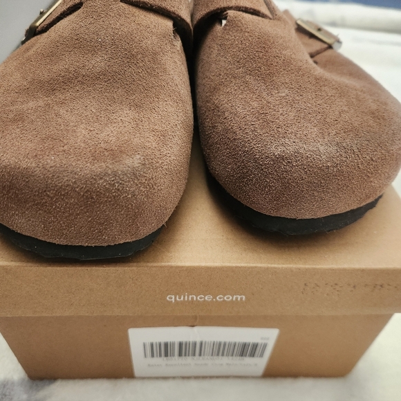 Quince Brown Suede Clog 8 - Picture 9 of 11